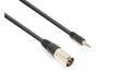 Vonyx CX318-05 Audiokabel XLRm - 3.5 male, sym., 0.5m