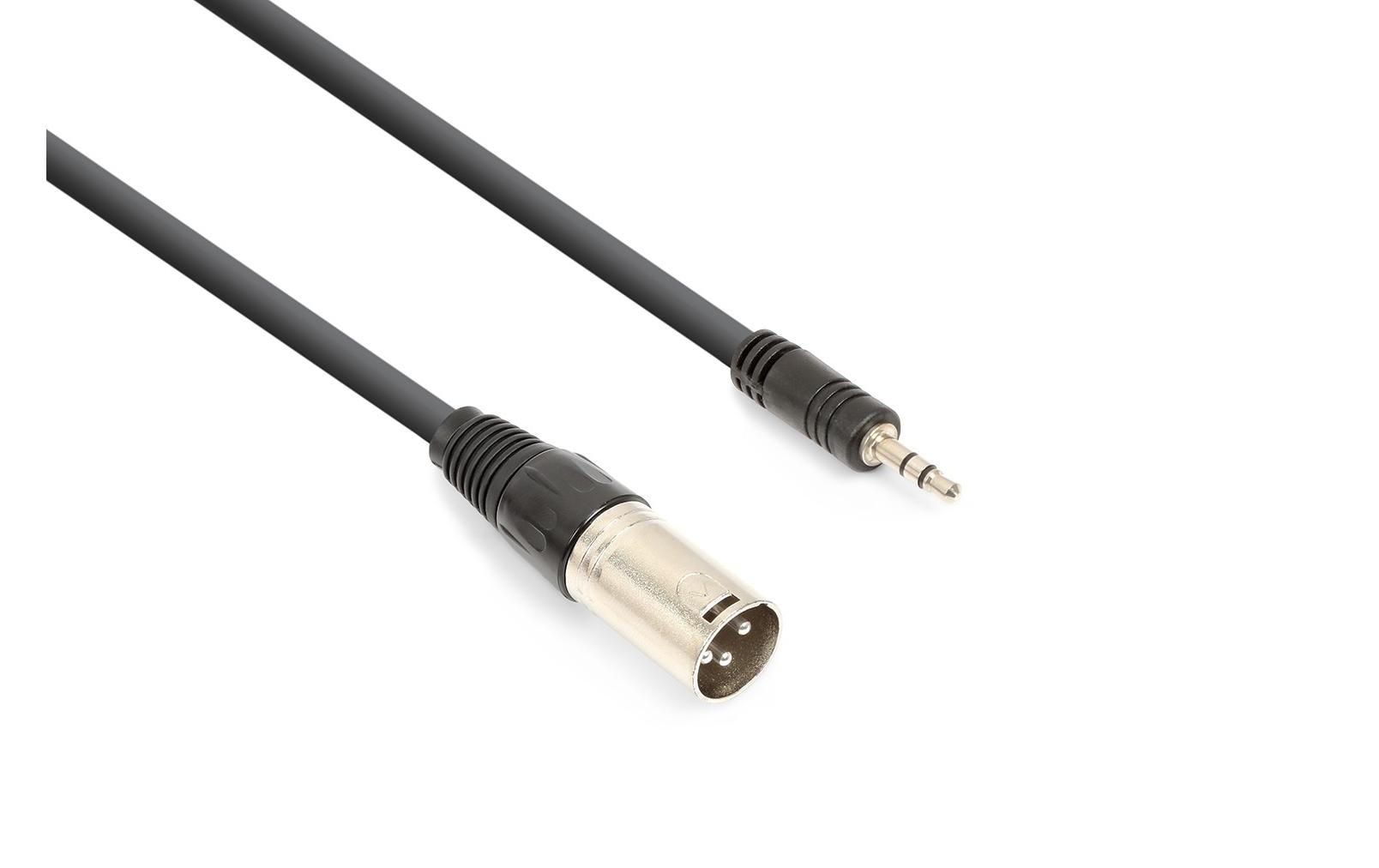 Vonyx CX318-05 Audiokabel XLRm - 3.5 male, sym., 0.5m