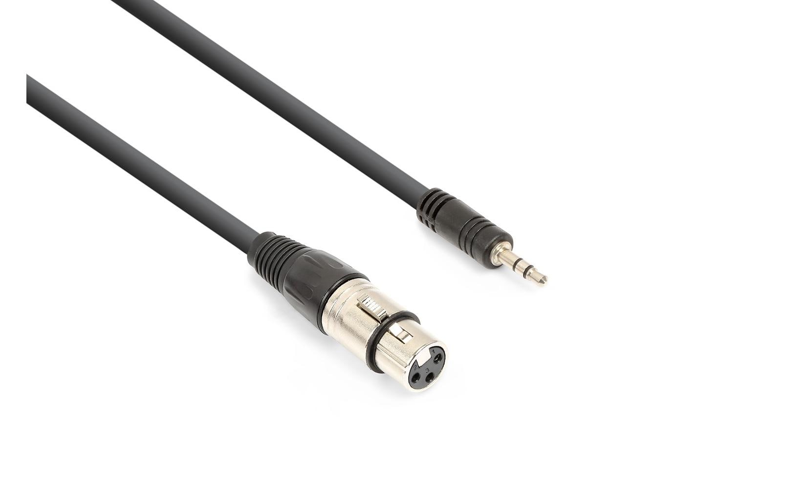 Vonyx CX320-05 Audiokabel XLRf - 3.5 male, sym., 0.5m