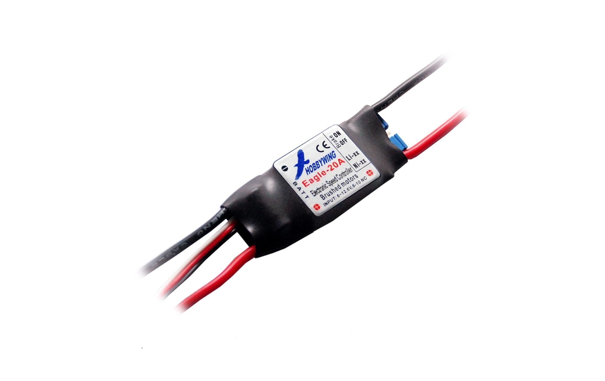 Hobbywing Eagle 20A 2-3S 1A BEC Brushed Regler