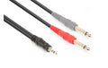 Vonyx CX332-6 Audiokabel 3.5 Klinke - 2x 6.3 Klinke, 6m