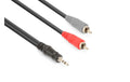 Vonyx CX334-6 Audiokabel 3.5 Klinke - 2x Cinch, 6m