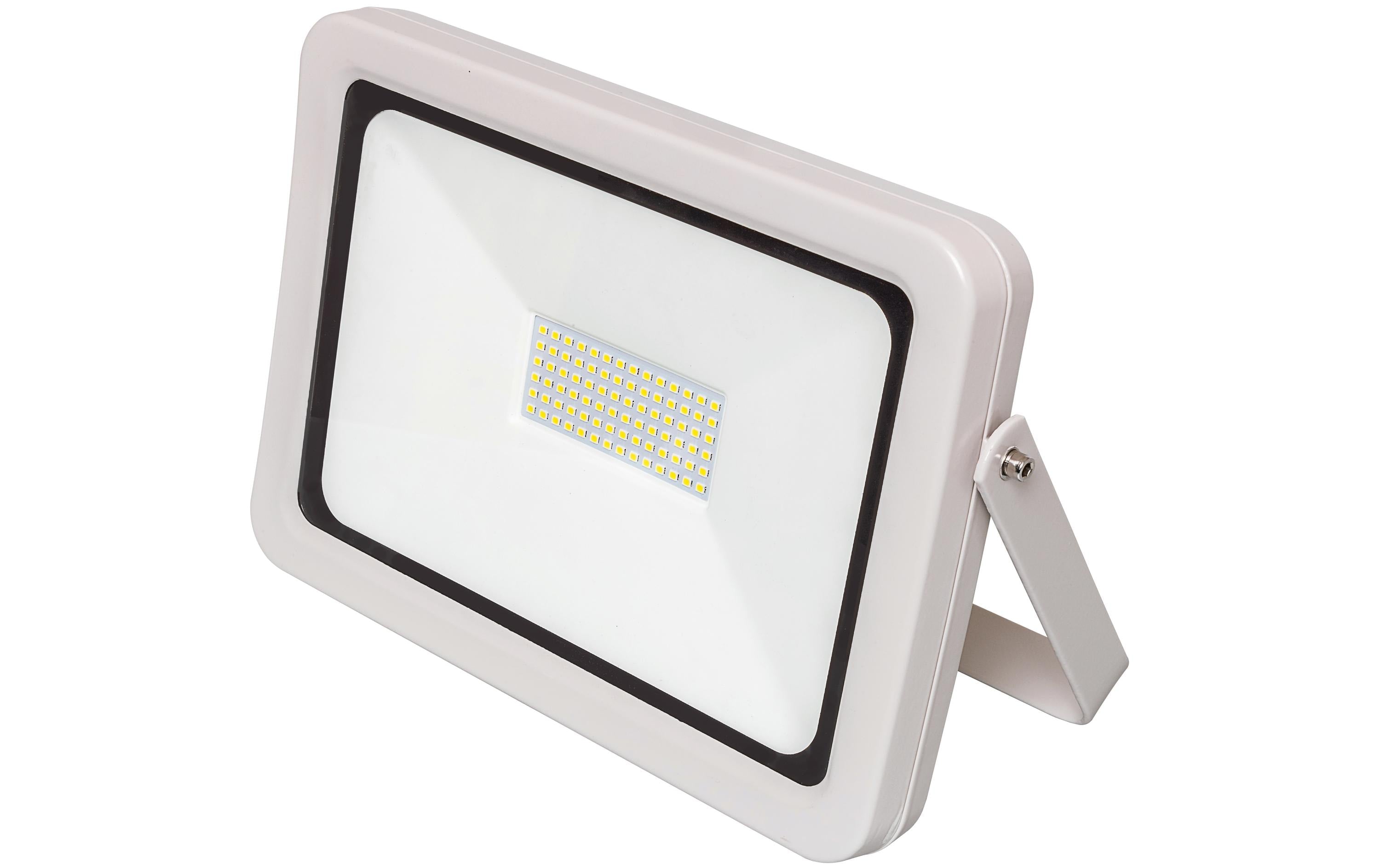 STEFFEN WORKLIGHT LED Strahler 50W 4300lm 6500K, IP65, Alu-Gehäuse, Hartglas