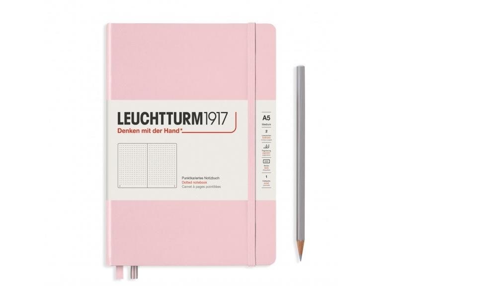 Leuchtturm Notizbuch Medium A5 dotted 249 Seiten, Farbe Puder