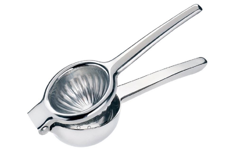 Moha Zitronenpresse Limone Profi inox aus Edelstahl, Länge: 21,5 cm