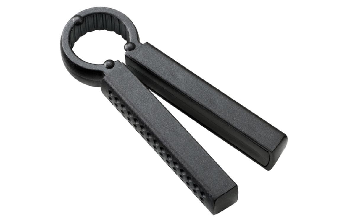 Moha Flaschenöffner Twisty schwarz für alle Petflaschen, Länge: 12 cm