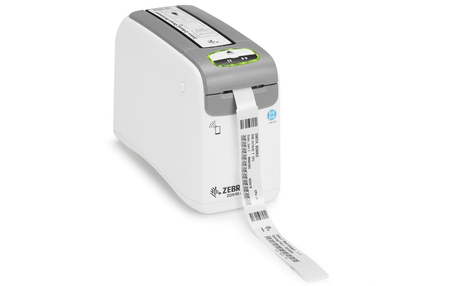 Zebra Armbanddrucker ZD510-HC,Thermo Direkt USB,LAN, BT, 300dpi