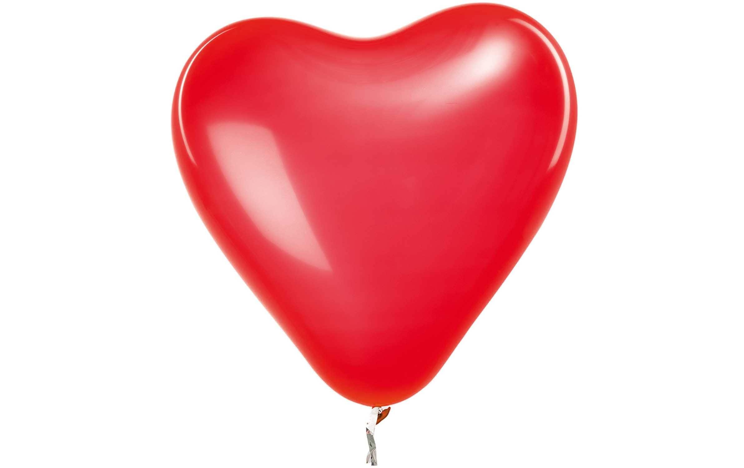 Rico Design Ballone Herz rot, 30 cm Durchmesser, 12 Stück
