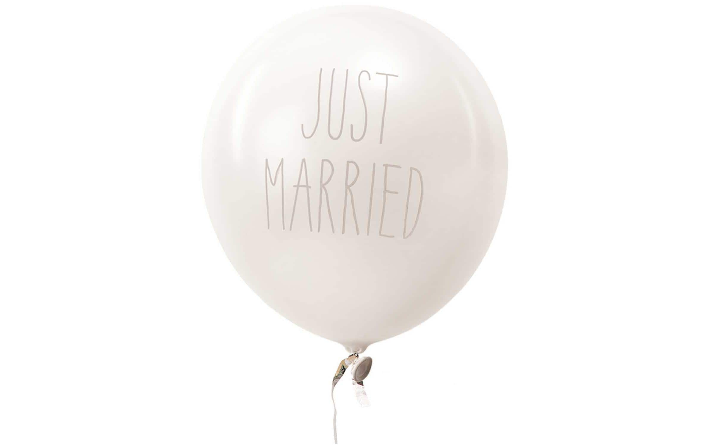 Rico Design Ballone  Just Married 30 cm, 12 Stück