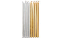 Rico Design Kerzen gold/silber 16 Stück