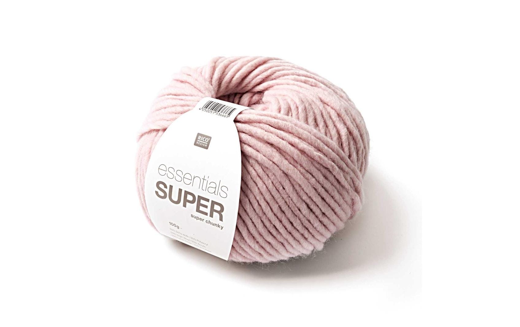 RICO Essentials Super Super Chunky, rosa 100 g, 50 % WO, 50 % PAN, 90m