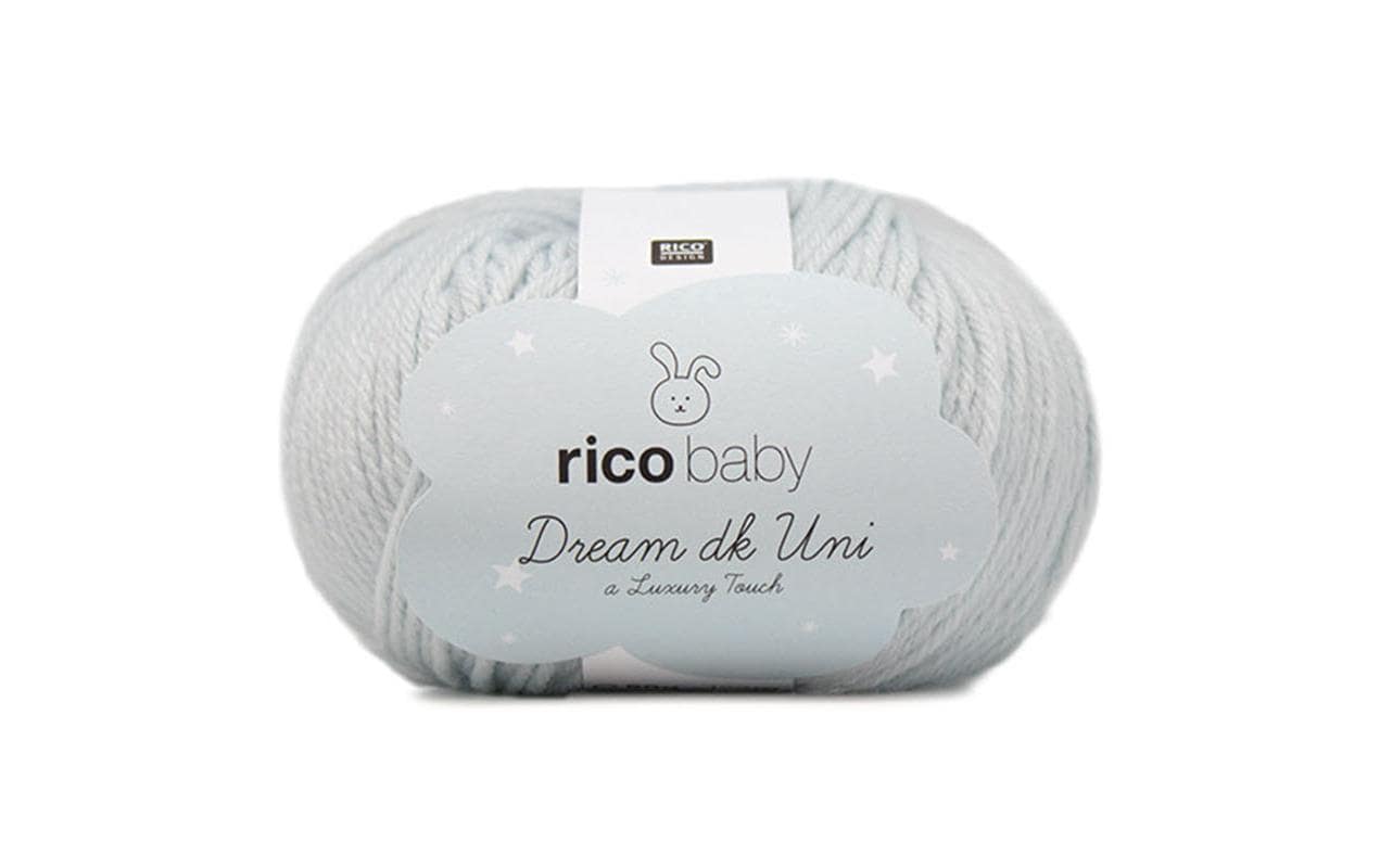 RICO Baby Dream Uni DK, hellblau 50 g, 115 m, 50 % PA, 50 % PAN