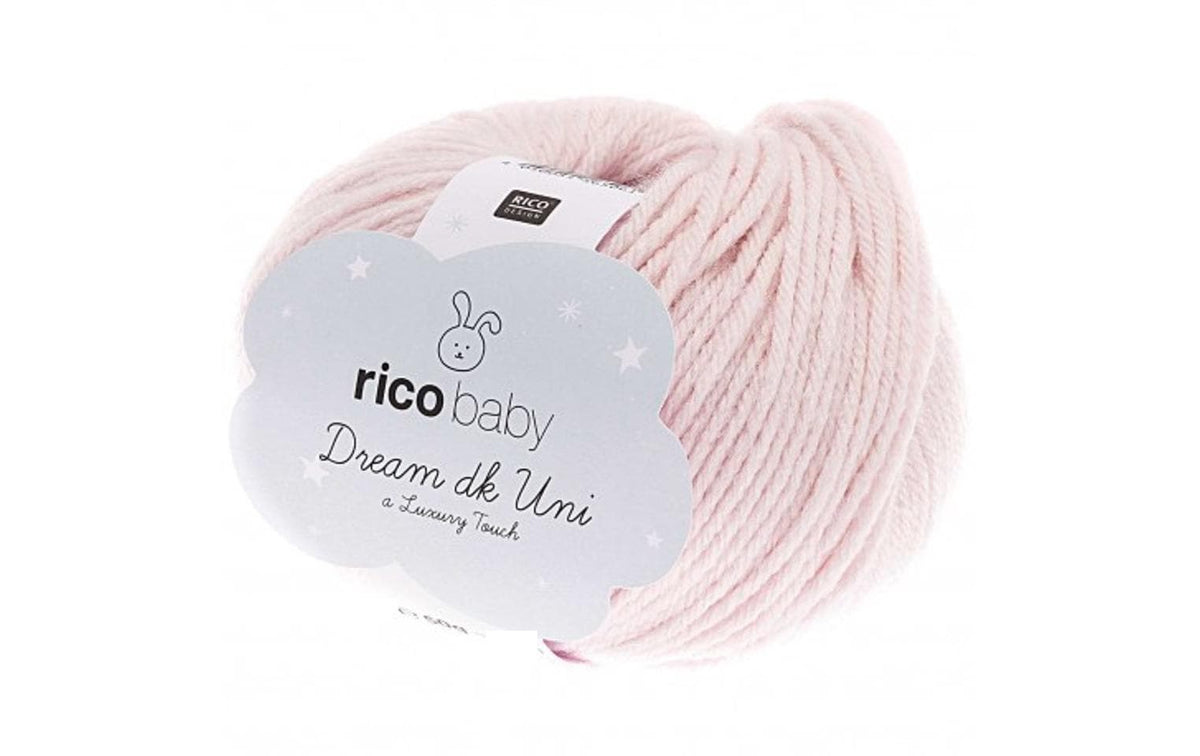 RICO Baby Dream Uni DK, rosa 50 g, 115 m, 50 % PA, 50 % PAN