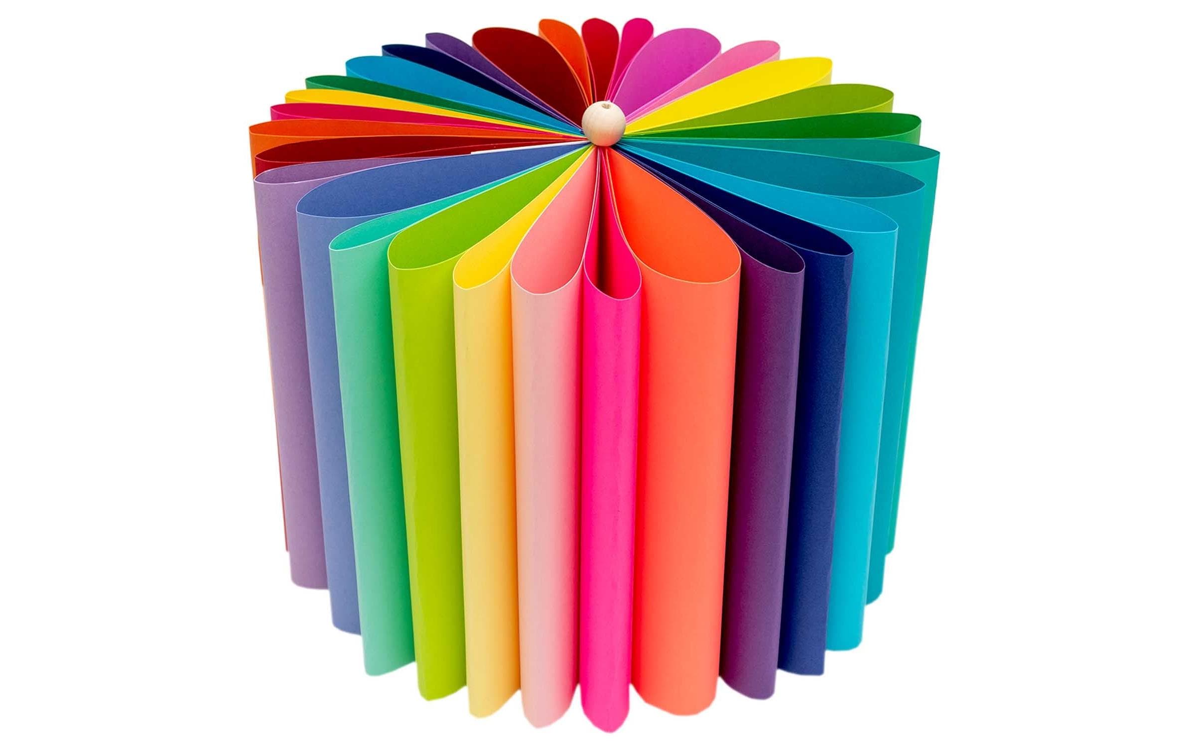 Rico Design Bastelpapier A4 farbig 1 Block à 30 Blat, 180gm2