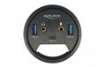 Delock Tisch-Hub 3 Port USB 3.0+ HD-Audio USB 3.0, 2x Typ-A + 1x Typ-C
