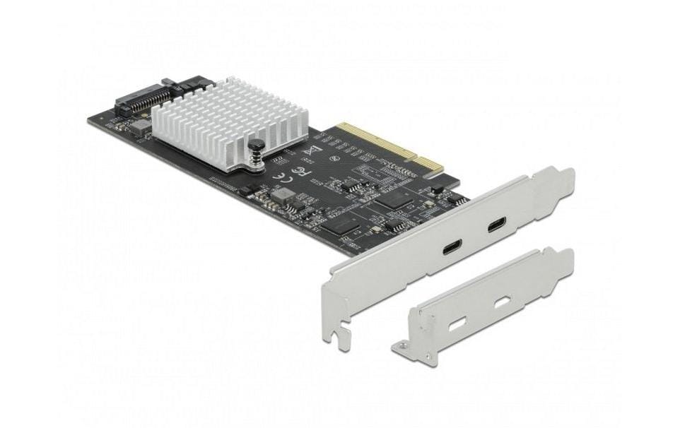 Delock 89009 PCI Express x8 Karte LP 2x extern SuperSpeed USB Type-C 20Gbps