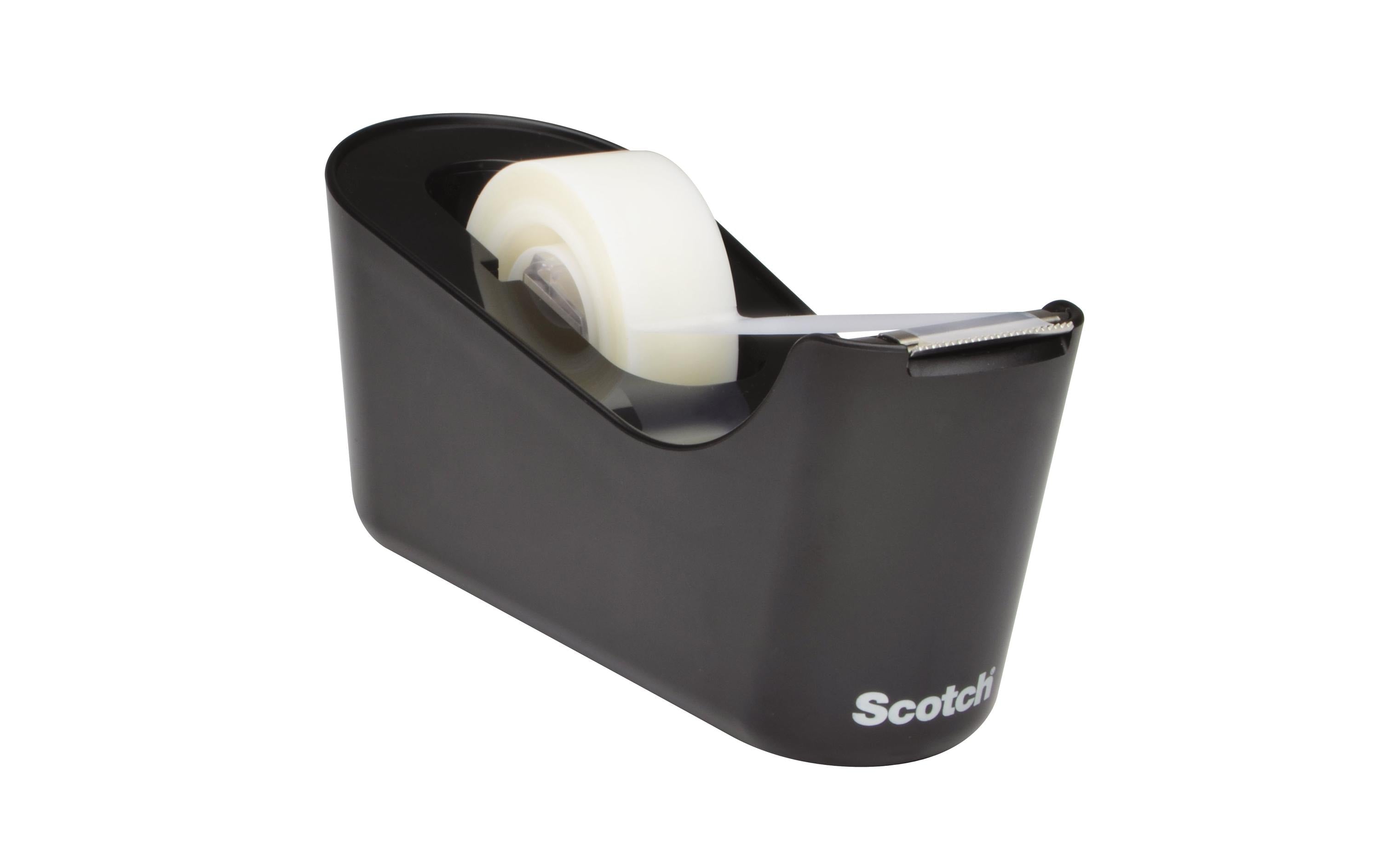 3M ScotchTischabroller C18-B Schwarz inkl. 1 Rolle Scotch Macic 19x33m