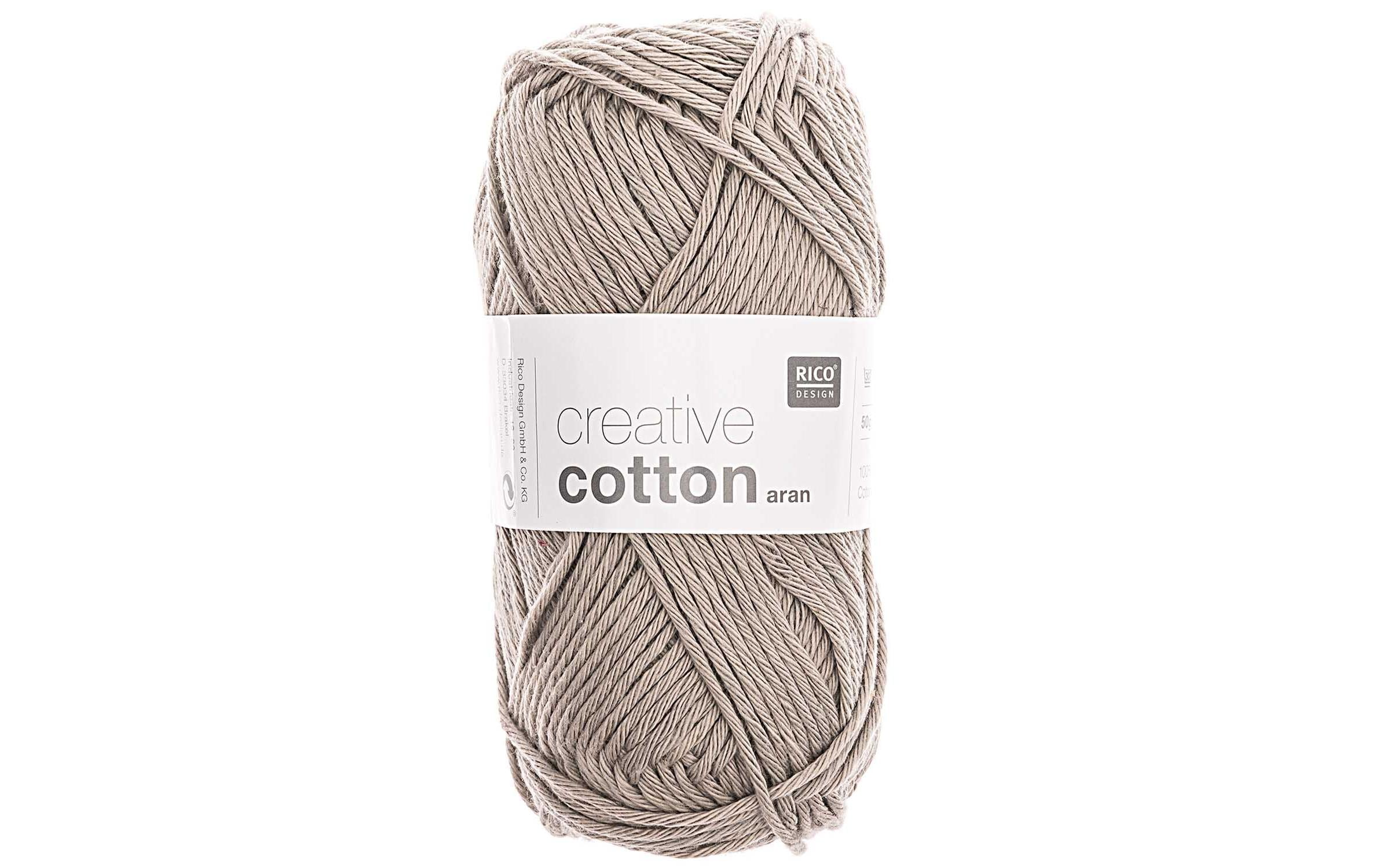 RICO Creative Cotton AR, perlgrau 50 g, 85 m, 100 % CO