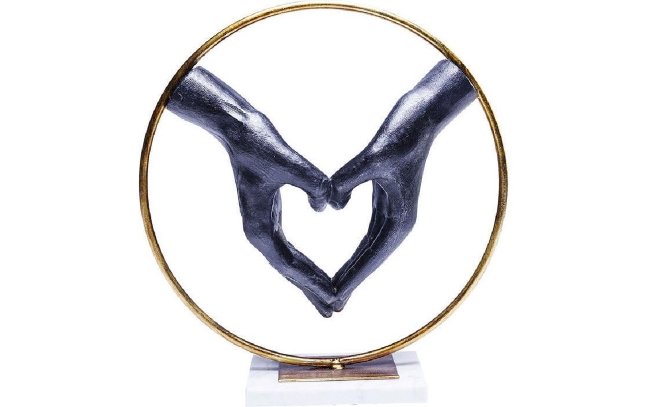 Kare Elements Heart Hand, Polyresin, Marmor 34 x 32 x 11 cm (HxBxT)