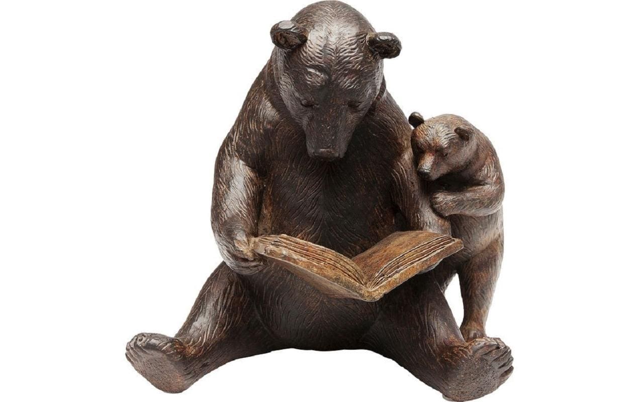 Kare Reading Bears, Polyresin 18 x 20 x 16 cm (HxBxT)