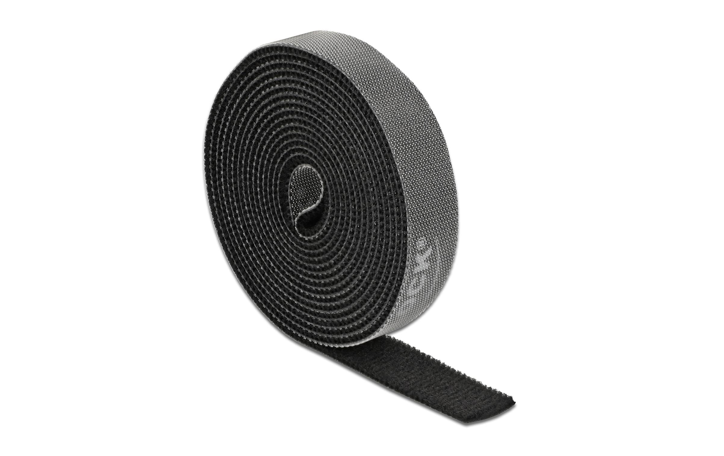 Delock Klettband, 2mx15mm Auf Rolle Schwarz