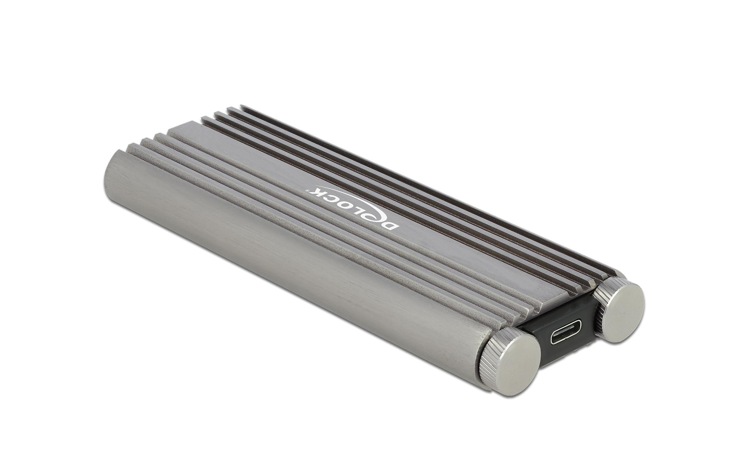 Delock M.2 NVME zu USB Gehäuse Typ-C 20Gbps USB3.2 Gen2, werkzeugfrei