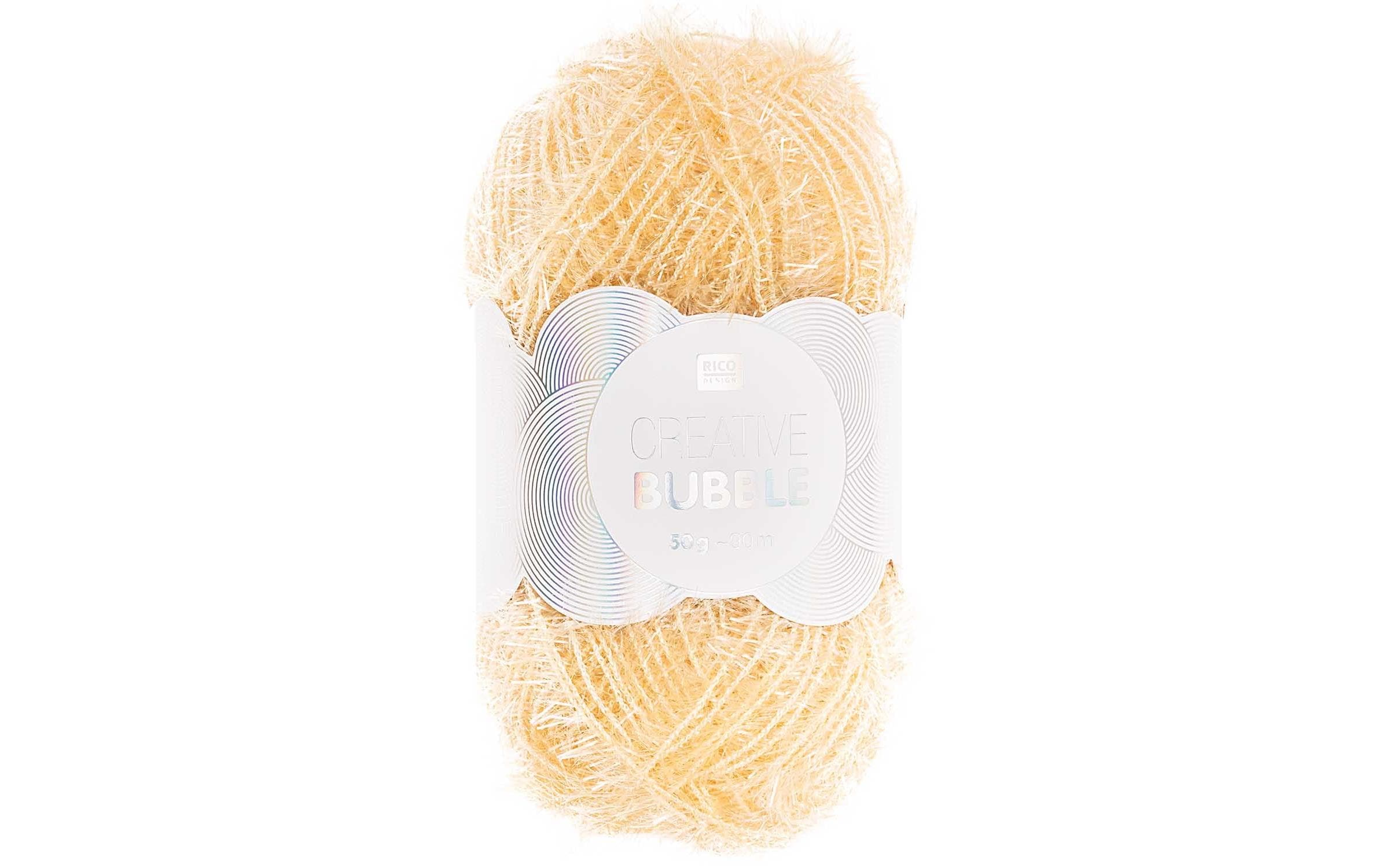 RICO Creative Bubble, vanille 50 g, 90 m, 100 % PES
