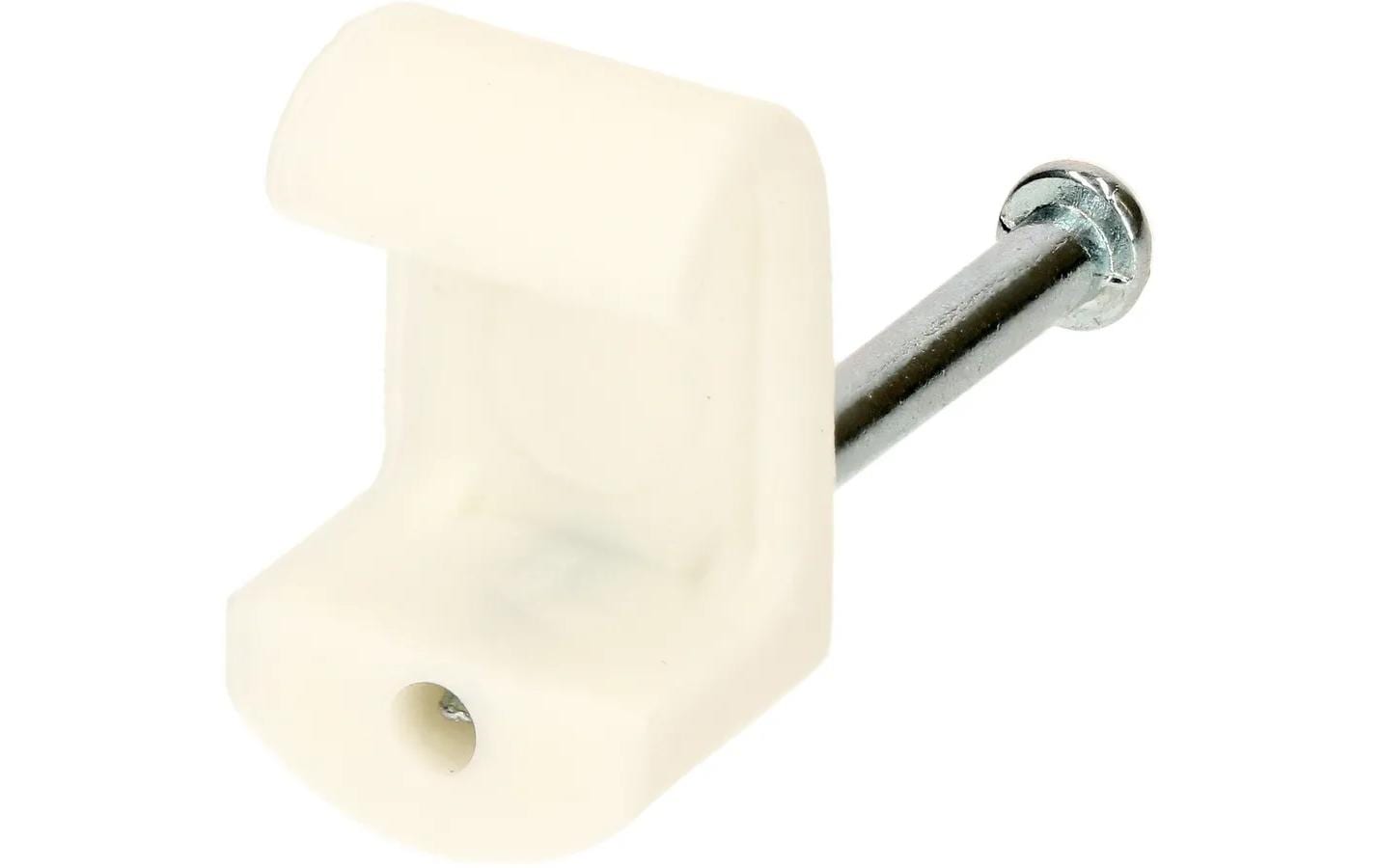 Nagelbride für Flachkabel 7-10mm, weiss 50er-Set
