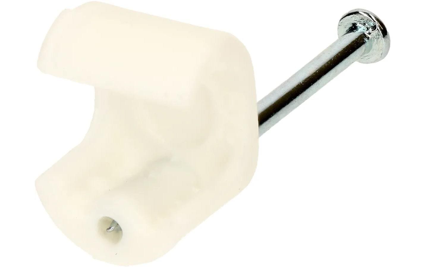 Nagelbride für Flachkabel 5-7mm, weiss 100er-Set