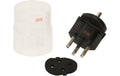 Fixadapter 3-Pol Deutsch auf Stecker CH T23 schwarz,T23, IP44