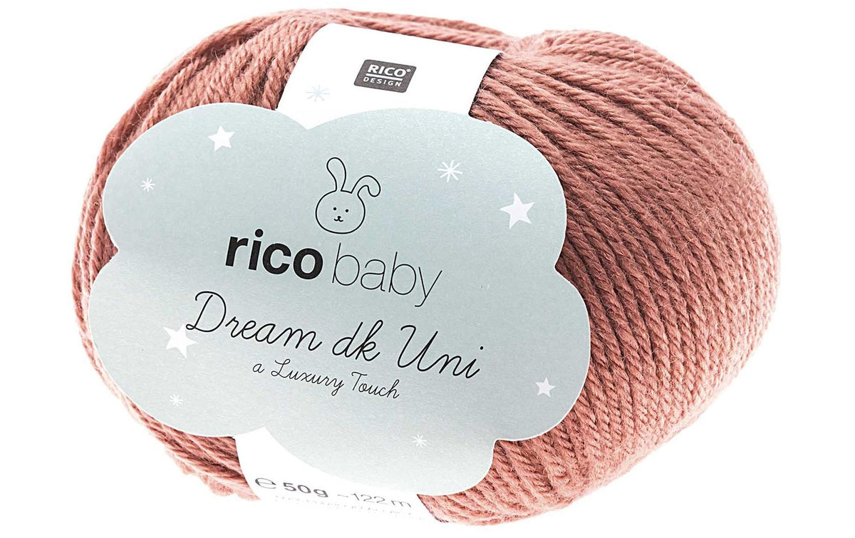 RICO Baby Dream DK Luxury touch Uni, beere, 50 g, 115 m, 50 % PA, 50 % PAN