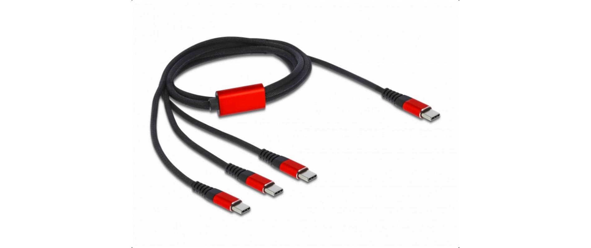 Delock USB2.0-Ladekabel 3 in 1, 1m USB-C - 3xUSB-C bis 3A