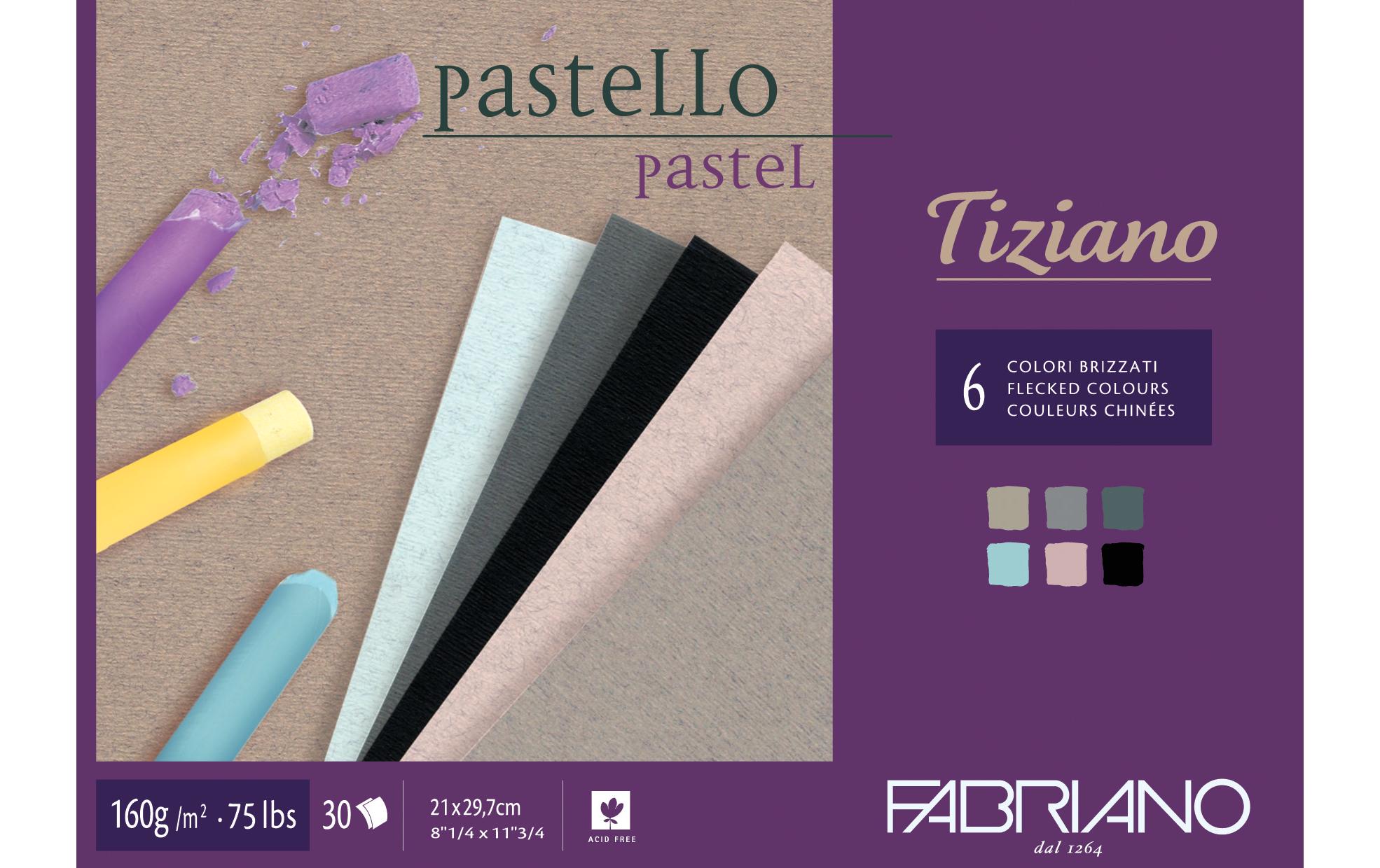Fabriano Künstlerpapier Pastello Flecked 160g/m2, 30 Blatt, Grösse A4
