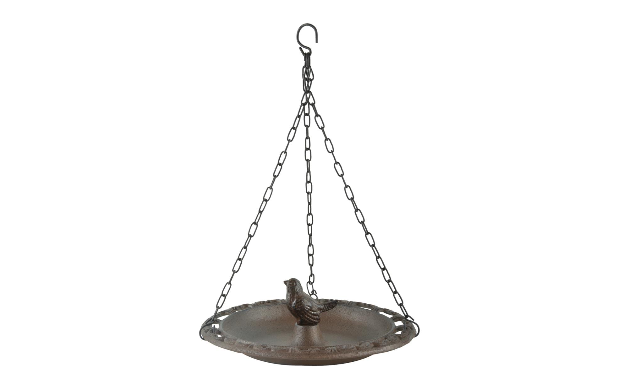 Esschert Design Vogeltränke hängend L 23,3 x B 23,3 x H 8 cm