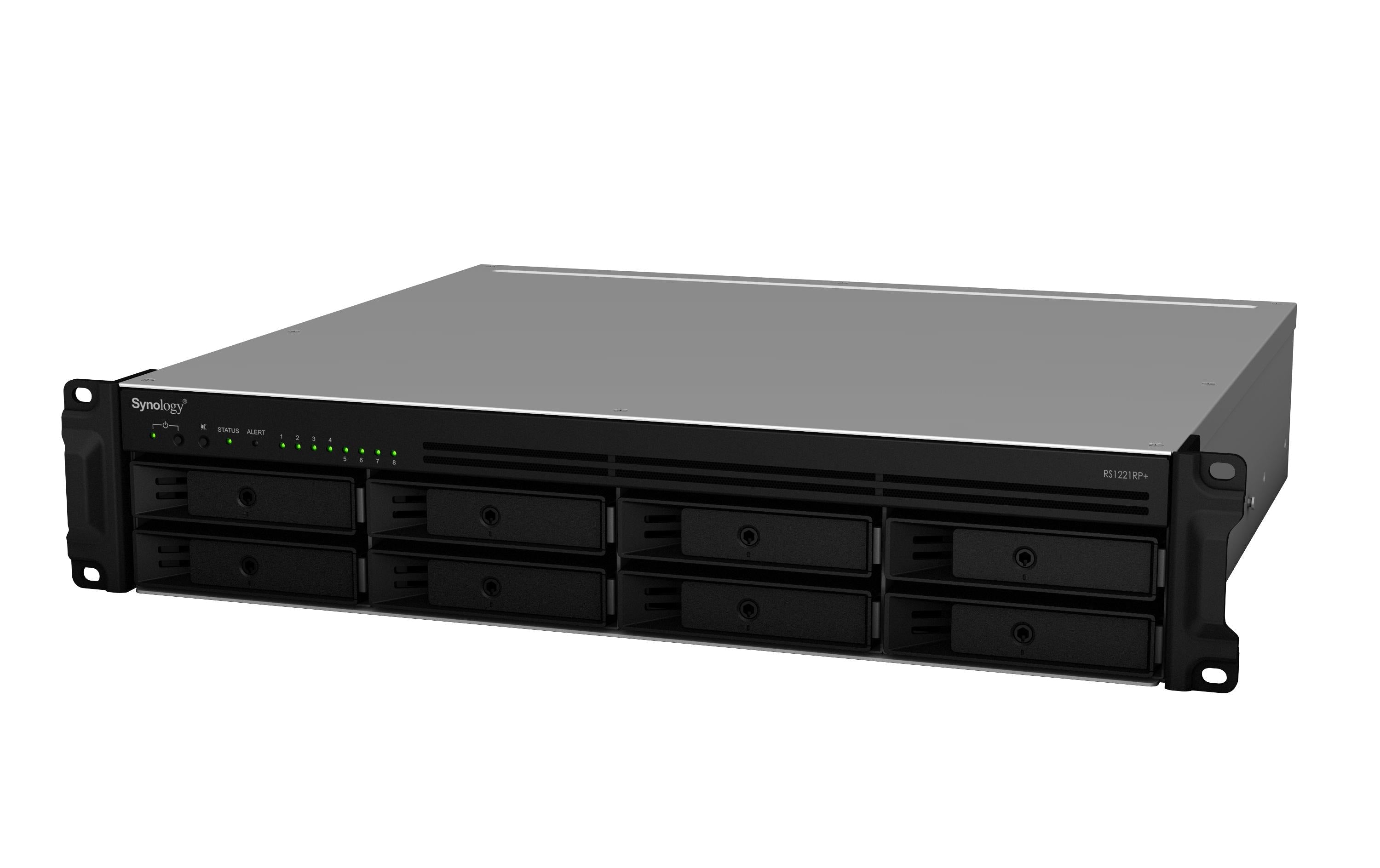 Synology RS1221RP+, 8-bay NAS AMD Ryzen V1500B quad-core 2.2GHz, 4GB RAM