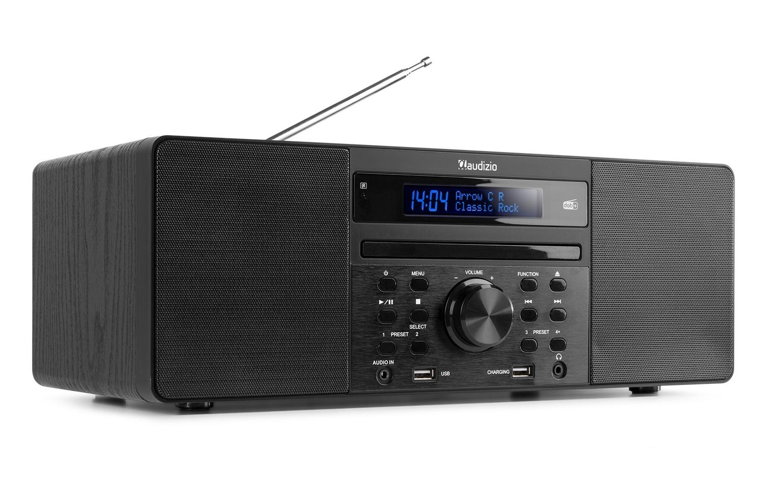 Audizio Prato DAB+ Radio mit BT u. CD, schwarz