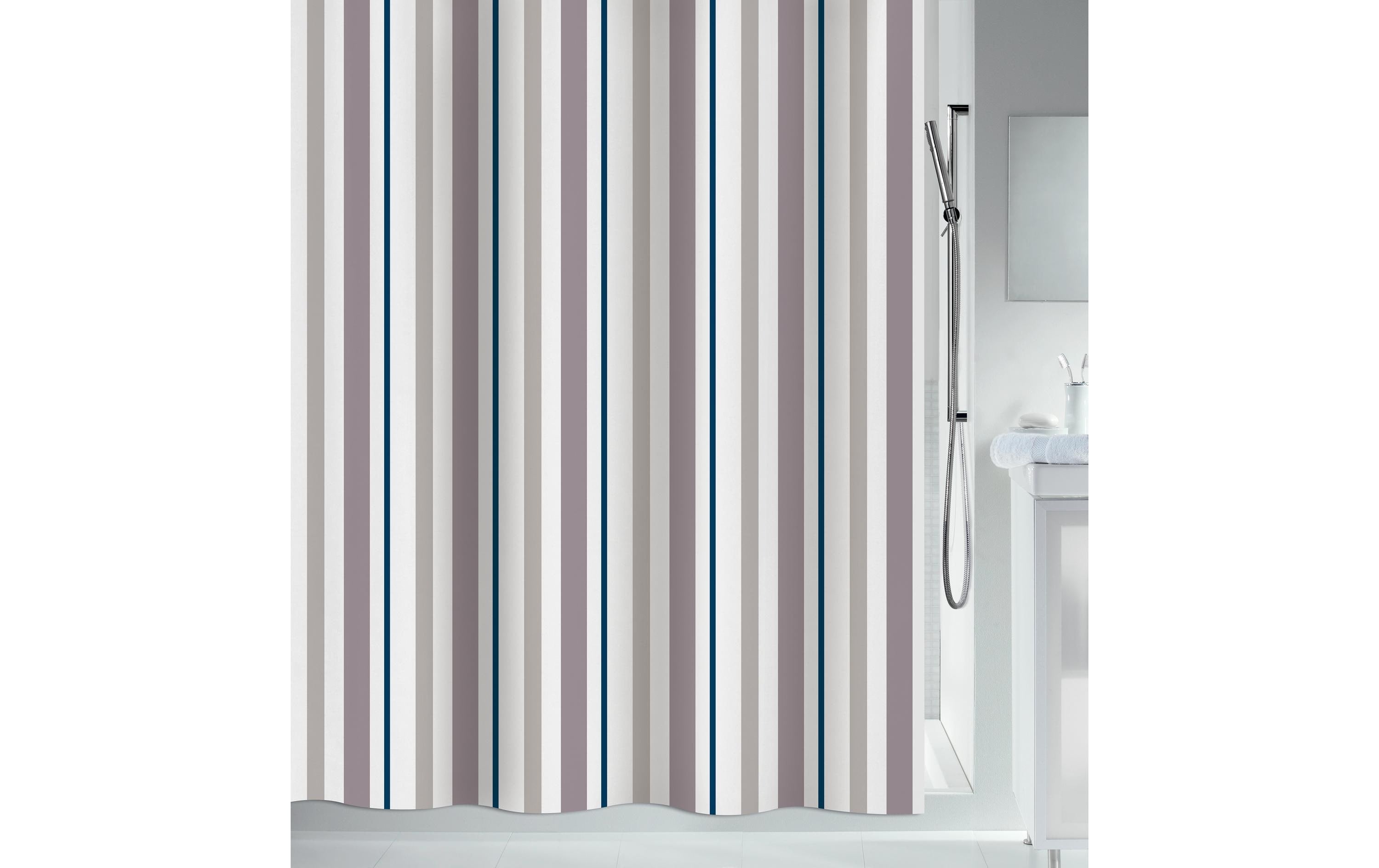 spirella Biarritz Duschvorhang, 180x200 cm 75% Cotton, 25% Polyester, waschbar