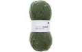 RICO  Sockenwolle  Tweed 4-fädig, olive 100 g, 375 m, 60% WV, 30% PA, 7% PC, 3% CV