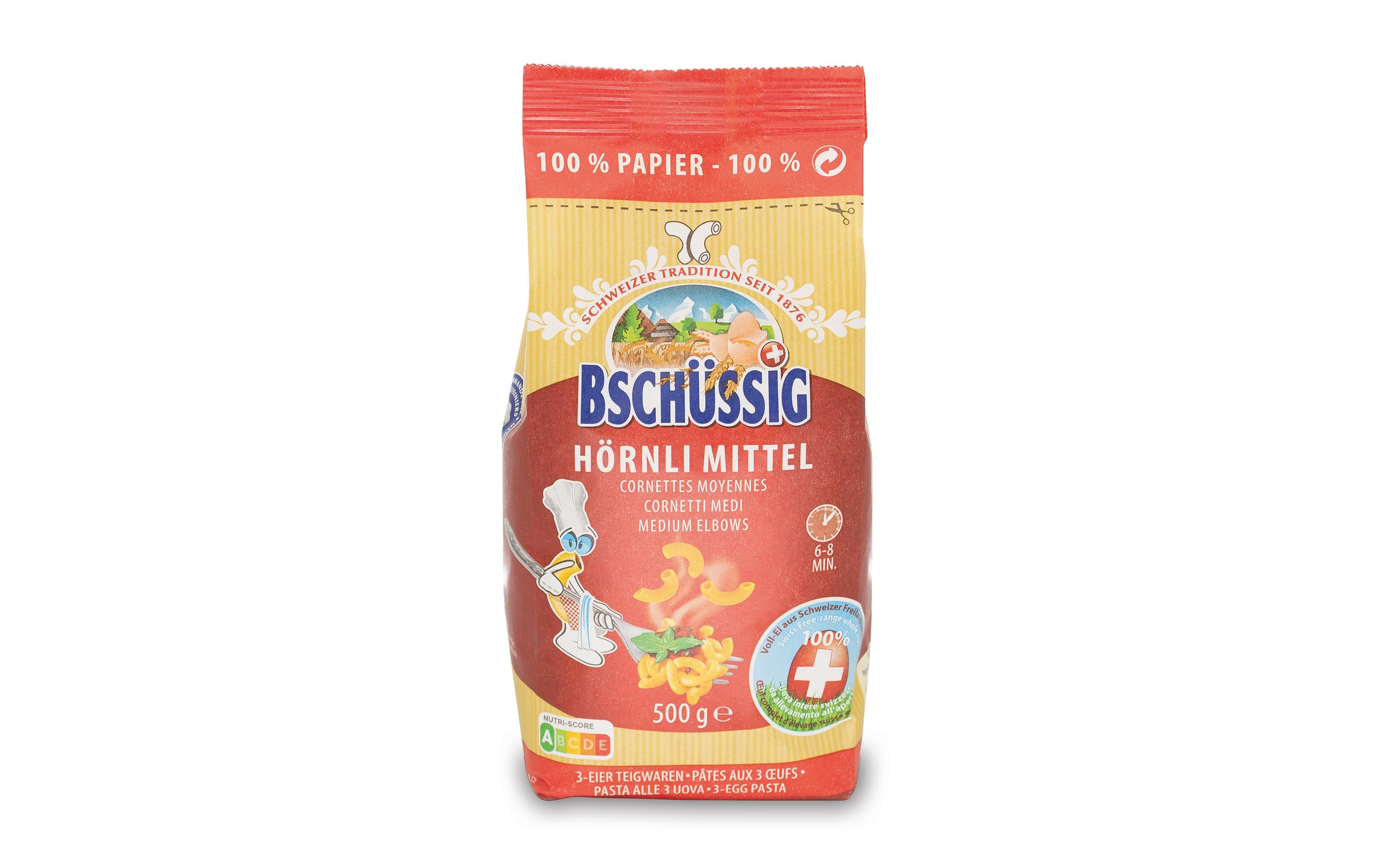 BSCHÜSSIG Hörnli mittel 500g