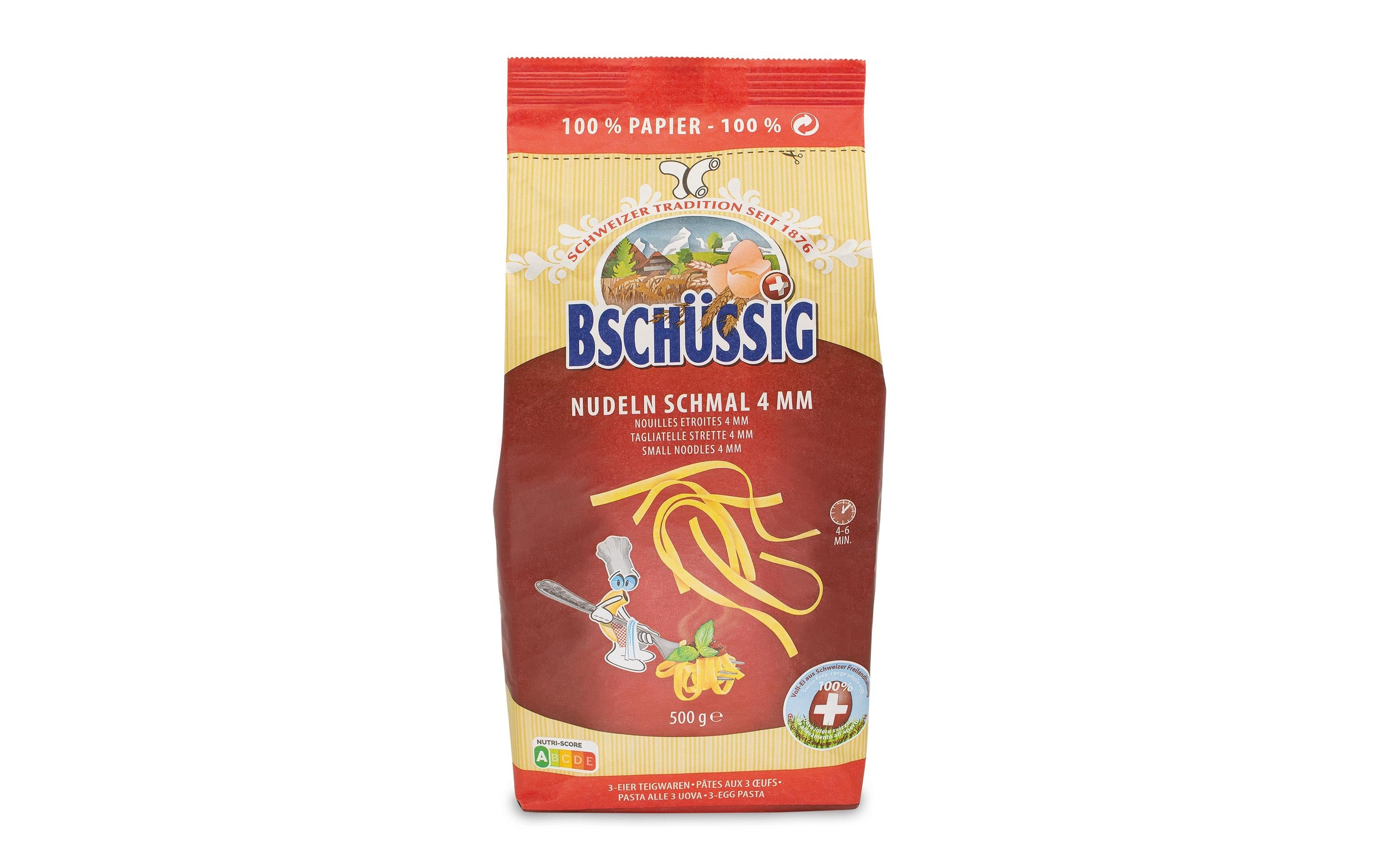BSCHÜSSIG Nudeln 4mm 500g