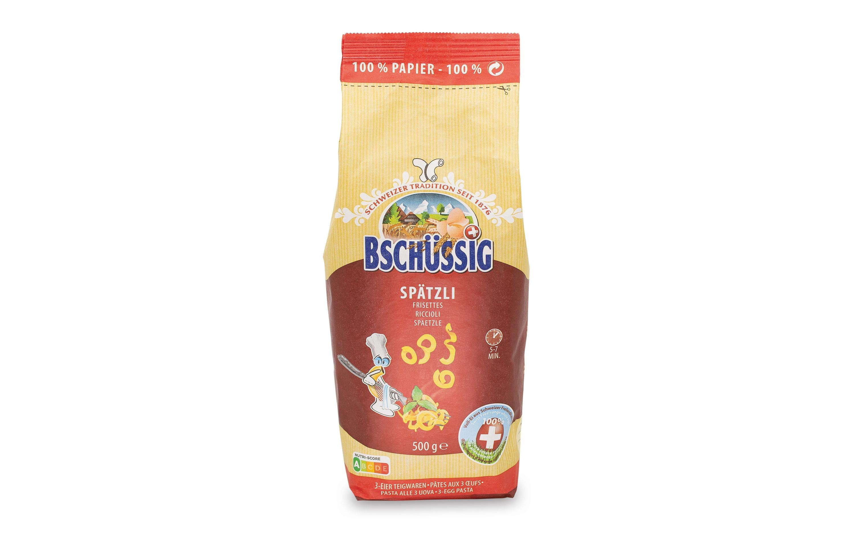 BSCHÜSSIG Spätzli 500g