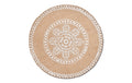 Zeller Present Tischset Mandala natur Leinen, ø38cm, 1 Stück