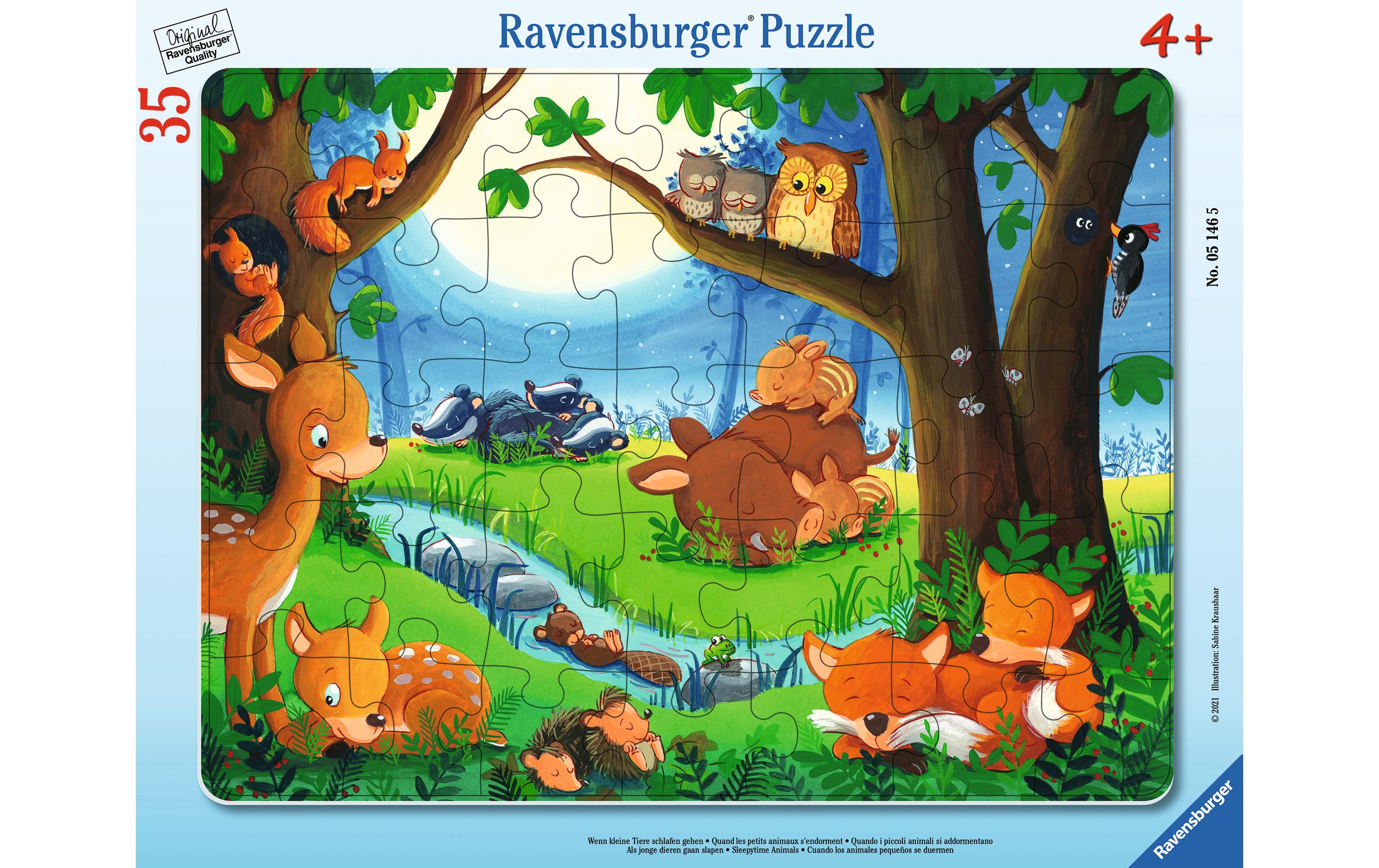 Puzzle Wenn kleine Tiere schlafen 30-48 T., Alter: 4+