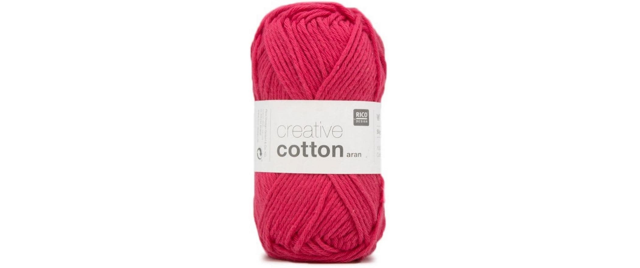 RICO Creative Cotton Aran, pink 50 g, 85 m, 100 % CO gaze