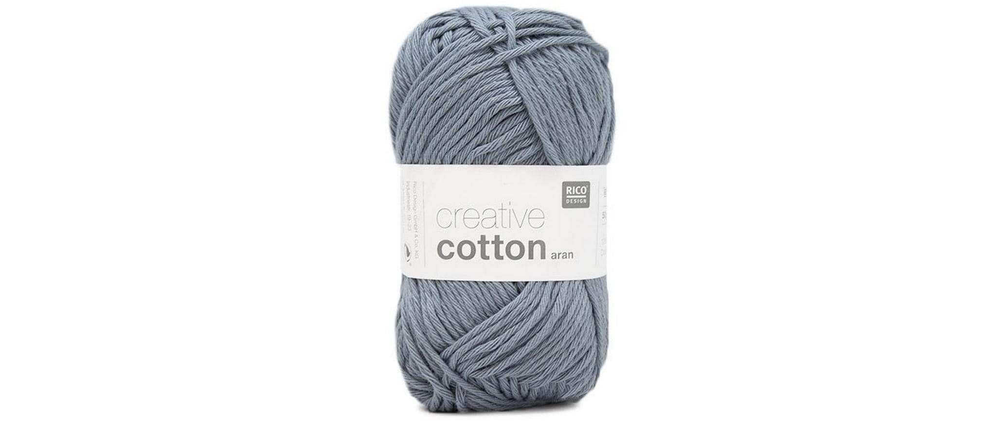 RICO Creative Cotton Aran, Jeans 50 g, 85 m, 100 % CO gaze
