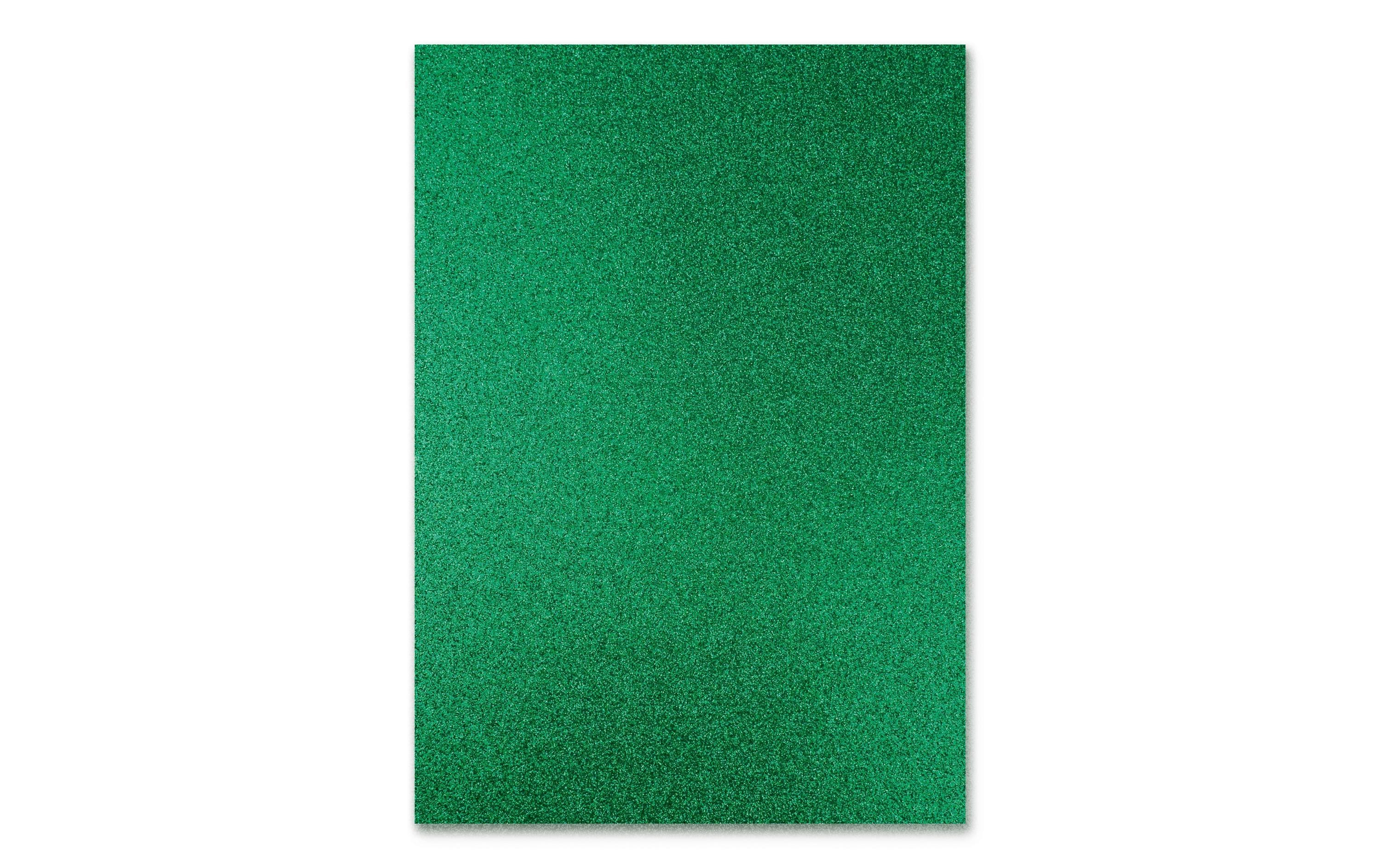 Ursus Glitterkarton A4 Dunkelgrün 10 Blatt à 300g/m2, A4