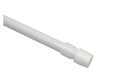 Gardinia Klemmstange Ø 8 mm, Weiss, 2 Stk. 90-120 cm, Metall, ausdrehbar