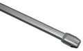 Gardinia Vitragestange flachoval 11 mm Silber, 40-65 cm, ausziehbar, 2 Stück