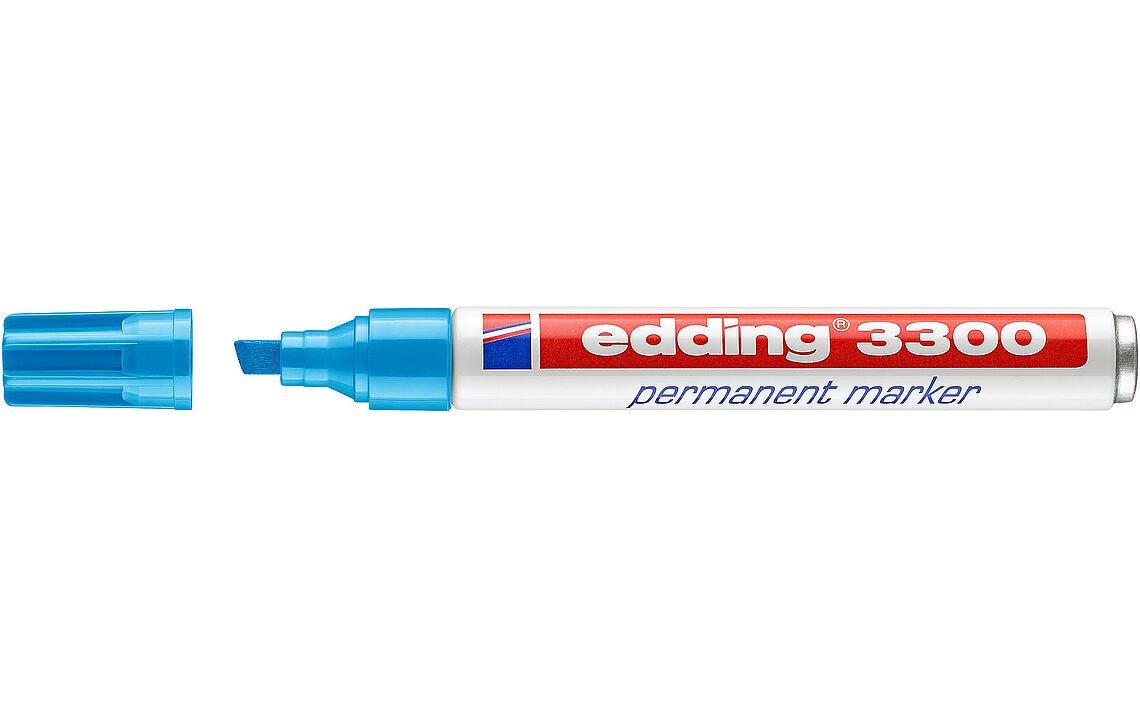 Edding Permanentmarker 3300 hellblau 1-5mm Stichbreite, 1 Stück