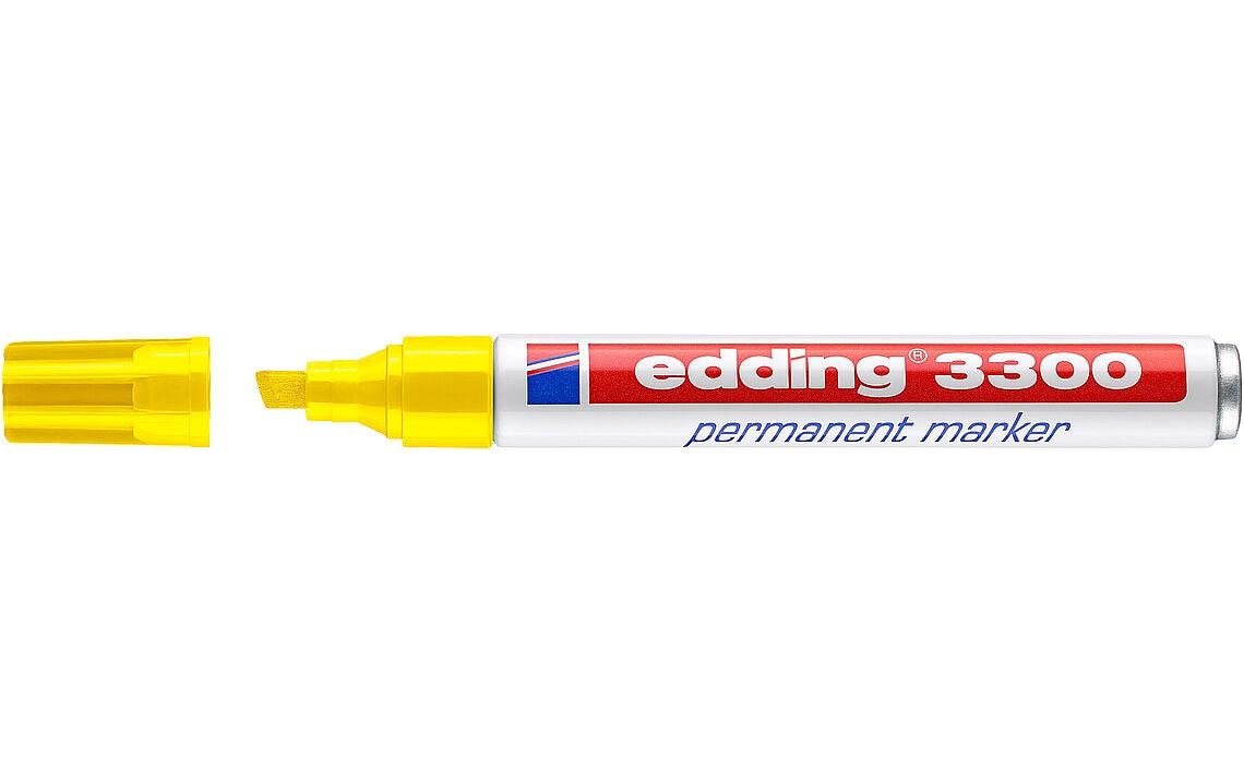 Edding Permanentmarker 3300 gelb, 1-5mm Stichbreite, 1 Stück